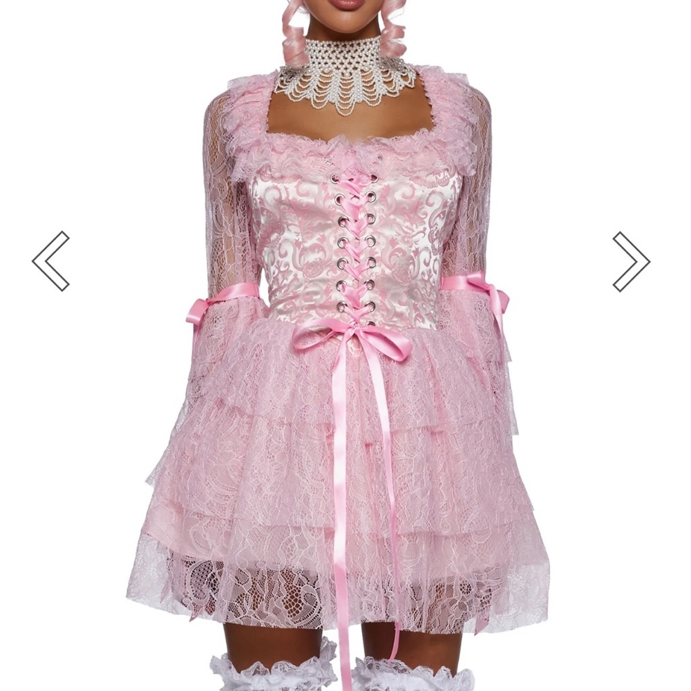 Dolls Kill They’ll Eat Cake pink dress, size small